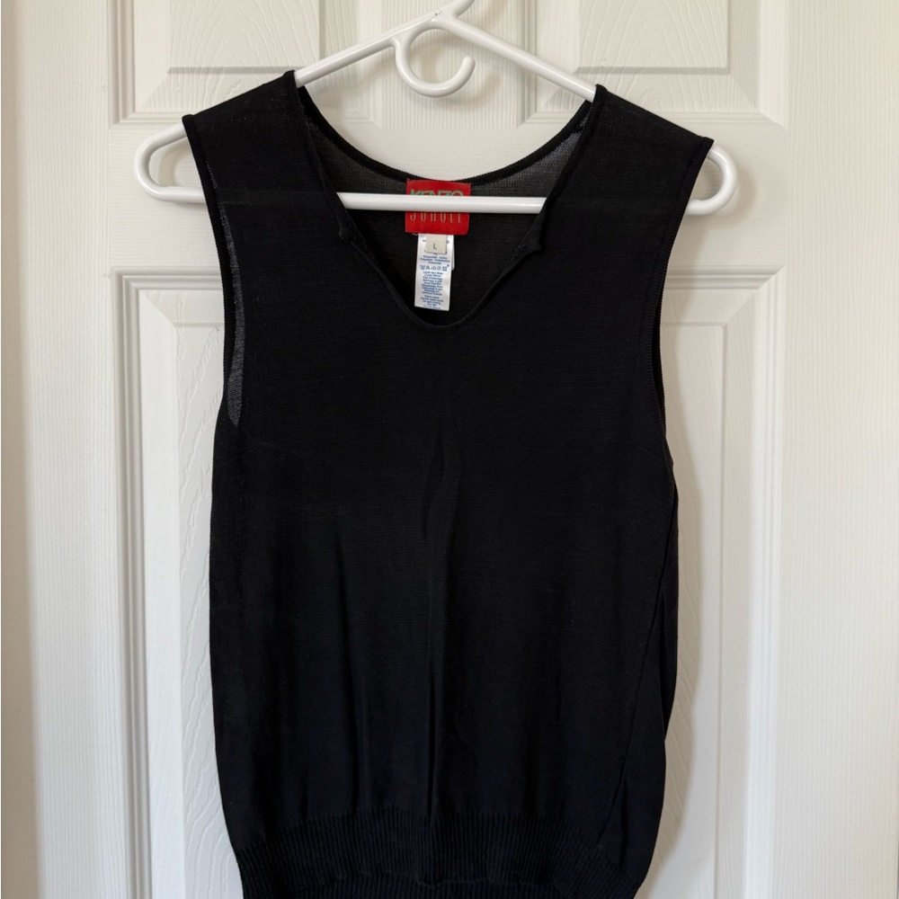 KENZO Black Sleeveless Top